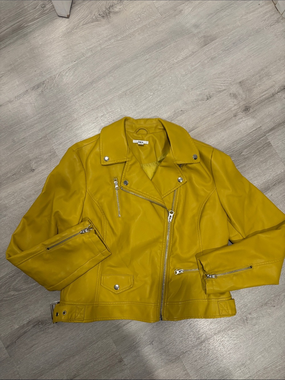 Yellow Women's Moto Jacket